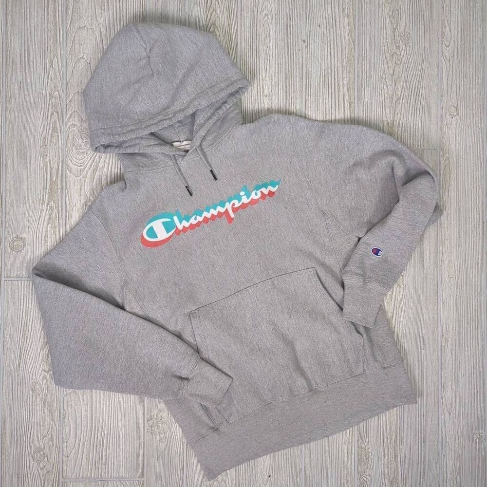 Vintage Champion Y2K Reverse Weave Men Small Classic Pullover Hoodie Sweatshirt